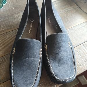 Black Combo Suede Loafers